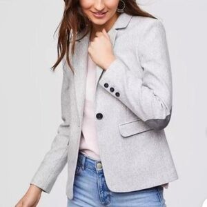 LOFT - Elbow Patch Knit Blazer - size 4